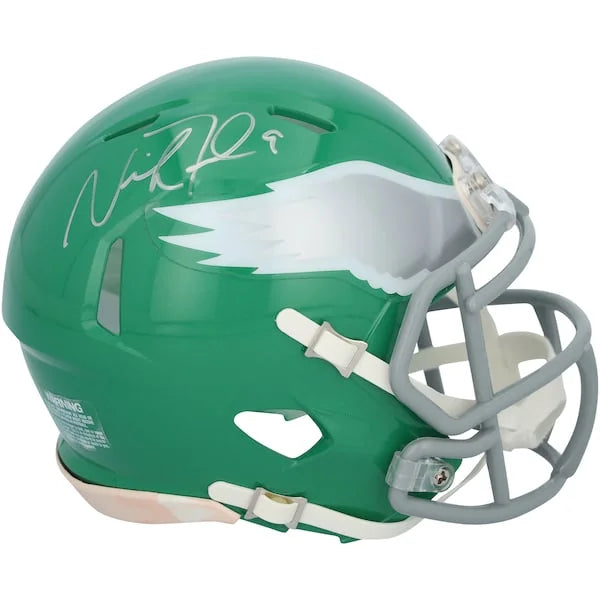 Nick Foles Signed Philadelphia Eagles Kelly Green Mini Helmet | Authenticated