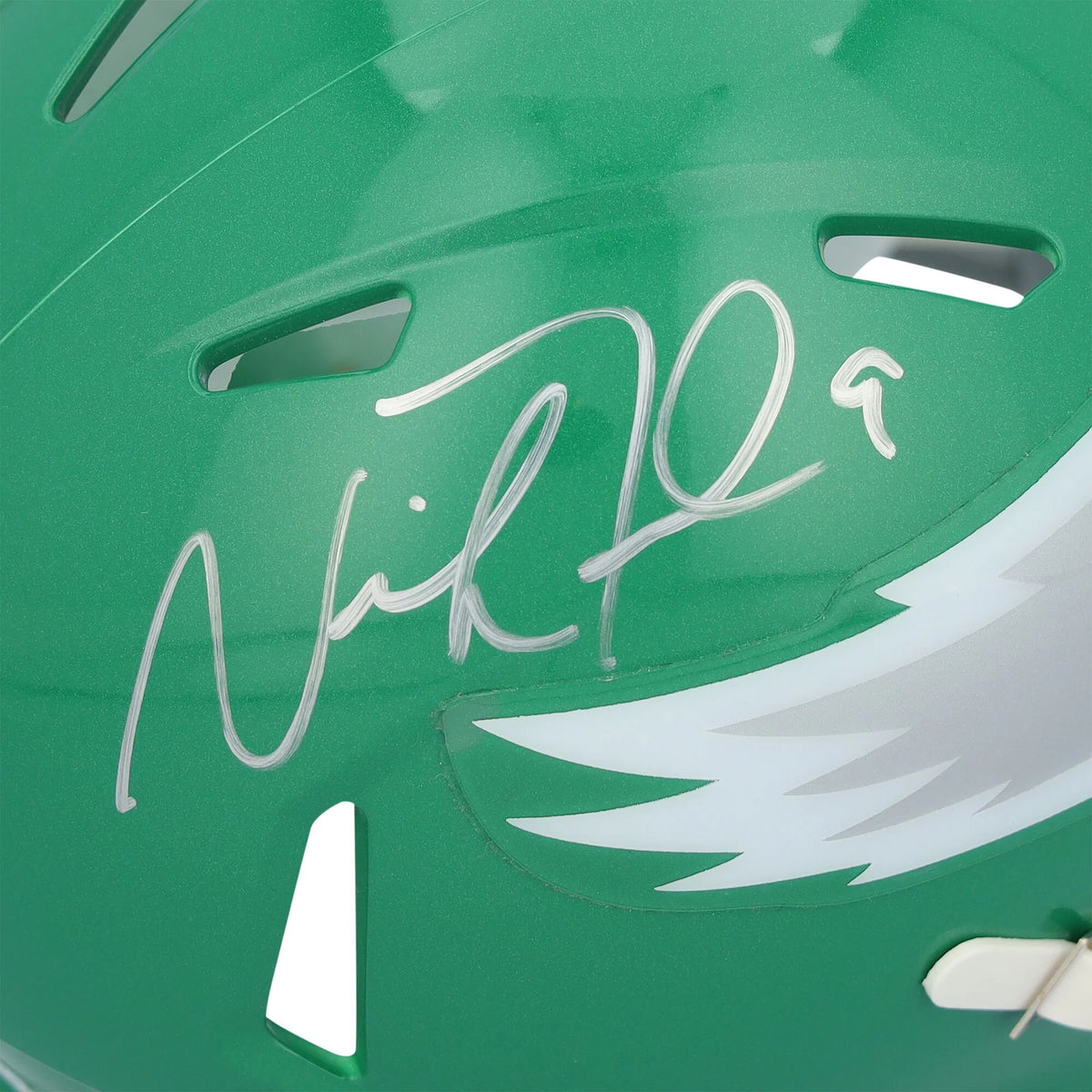 Nick Foles Signed Philadelphia Eagles Kelly Green Mini Helmet | Authenticated