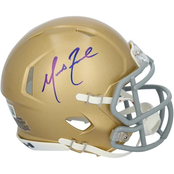 Marcus Freeman Signed Notre Dame Fighting Irish Mini Helmet | Authenticated