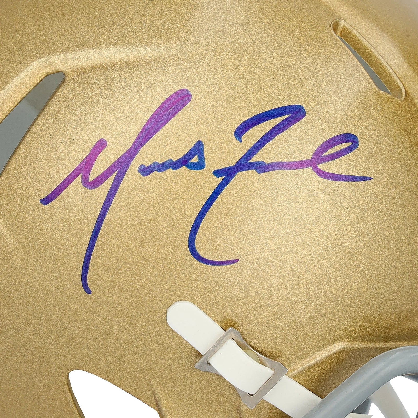 Marcus Freeman Signed Notre Dame Fighting Irish Mini Helmet | Authenticated