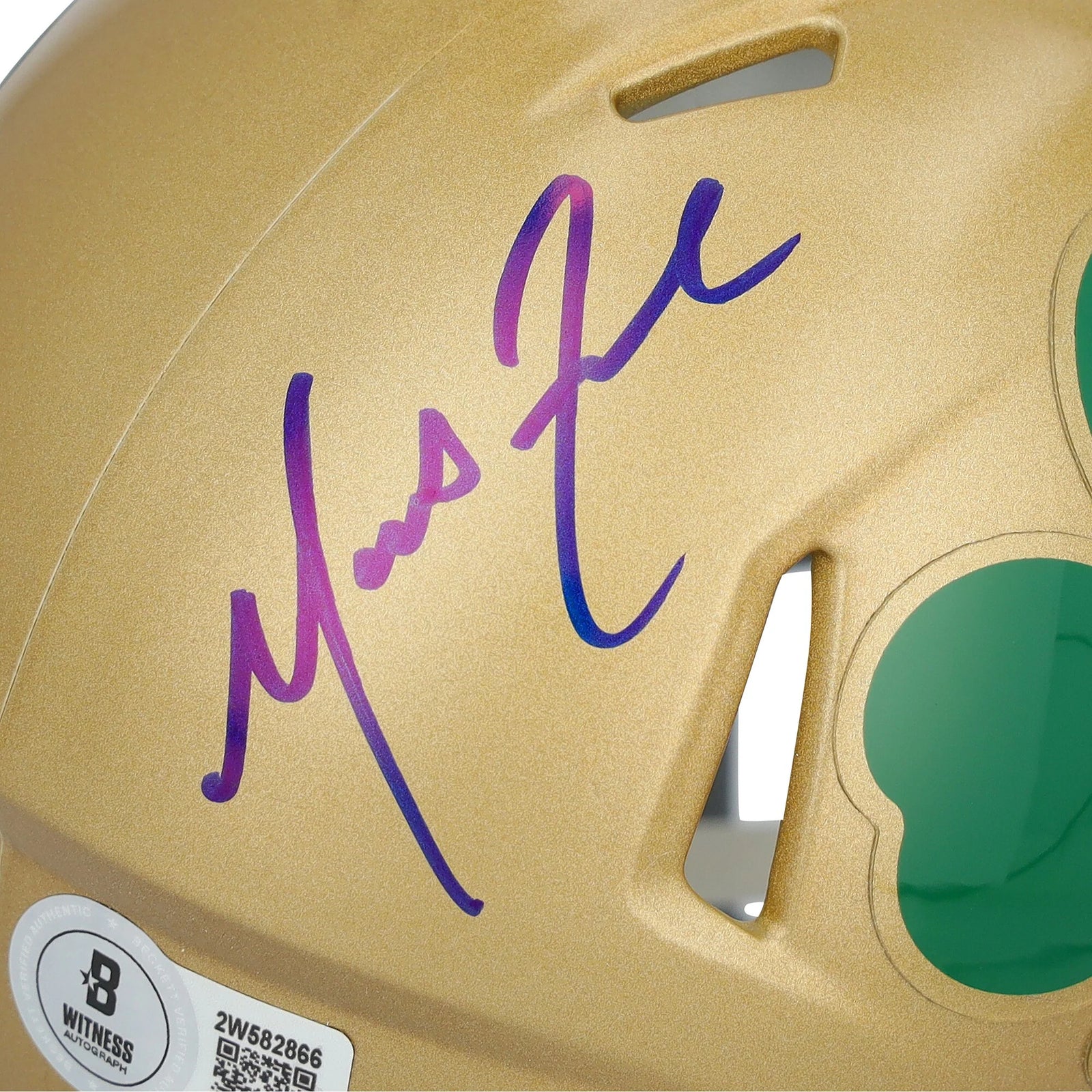 Marcus Freeman Signed Notre Dame Mini Helmet | Authenticated