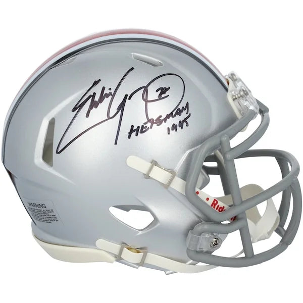 Eddie George Signed Ohio State Buckeyes Mini Helmet | 1995 Heisman Inscription
