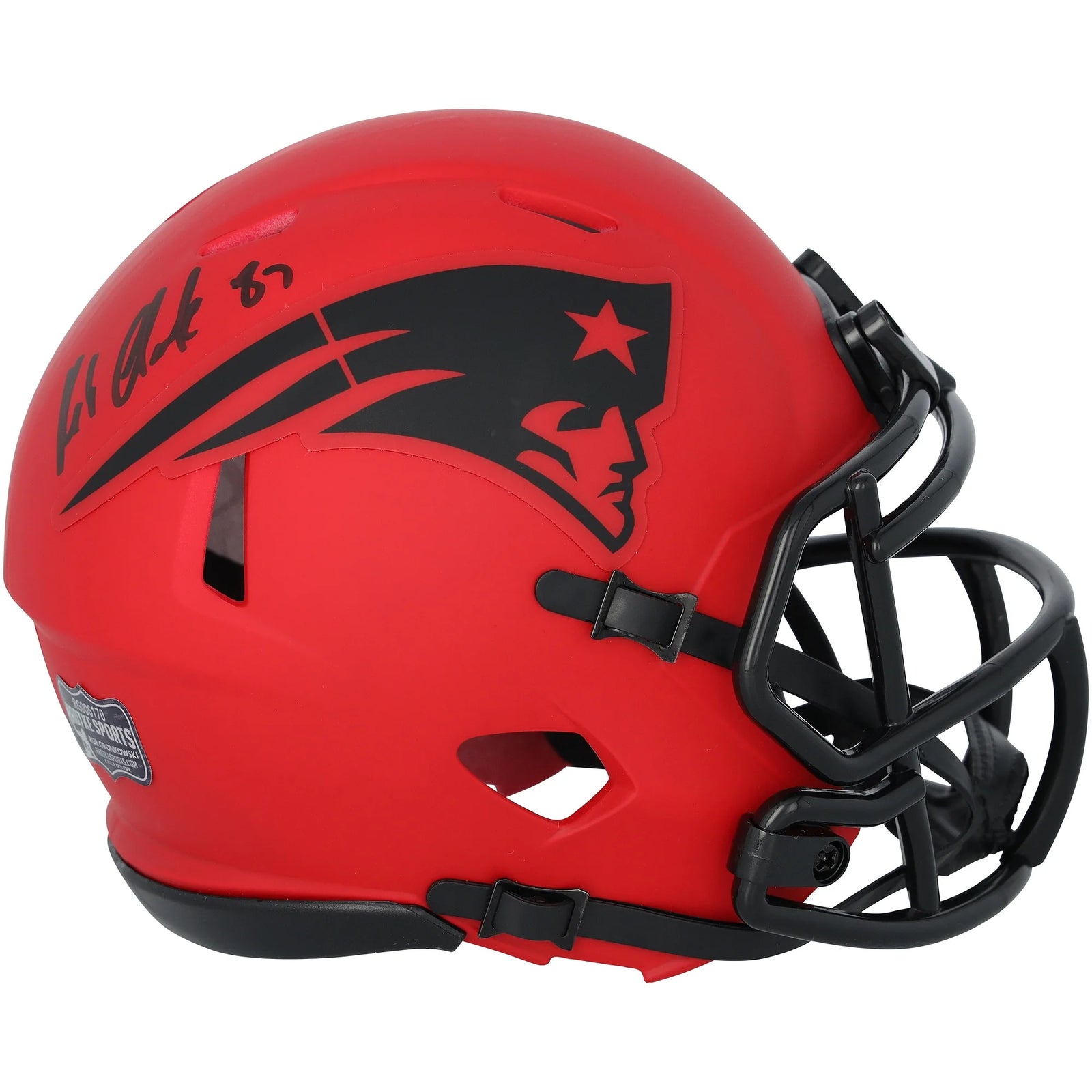 Rob Gronkowski Signed New England Patriots Mini Helmet | Authenticated