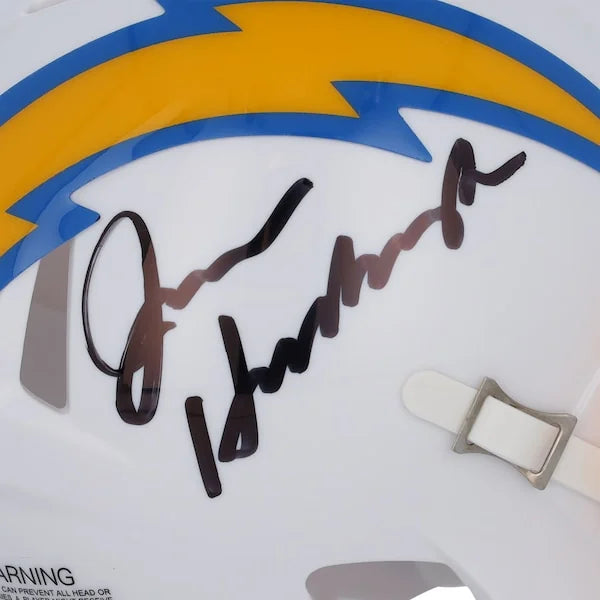 Jim Harbaugh Signed Los Angeles Chargers Mini Helmet | Authenticated