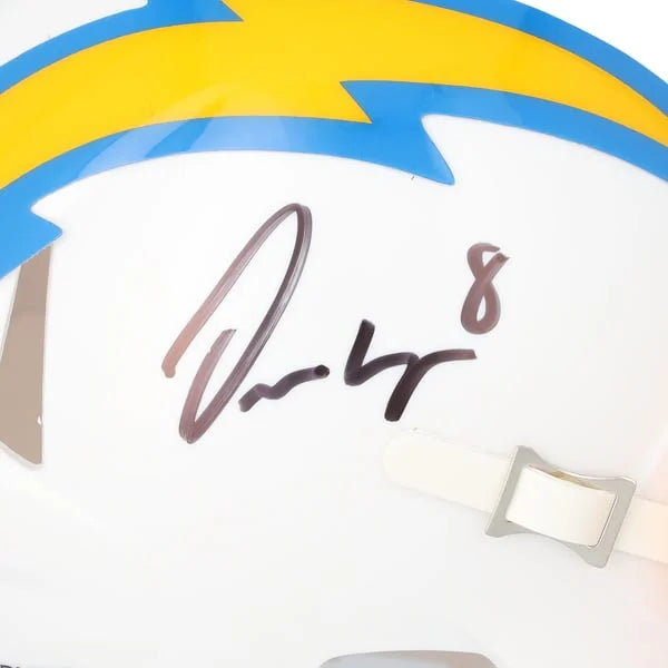 Omarion Hampton Signed Los Angeles Chargers Riddell Speed Mini Helmet | Authenticated