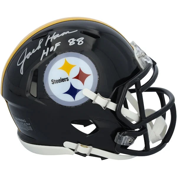Jack Ham Signed Steelers Mini Helmet | HOF 88 Inscription