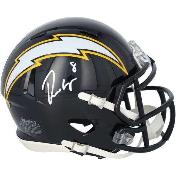 Omarion Hampton Signed Los Angeles Chargers Mini Helmet | 2025 Alternate Navy