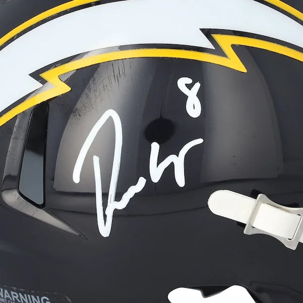 Omarion Hampton Signed Los Angeles Chargers Mini Helmet | 2025 Alternate Navy