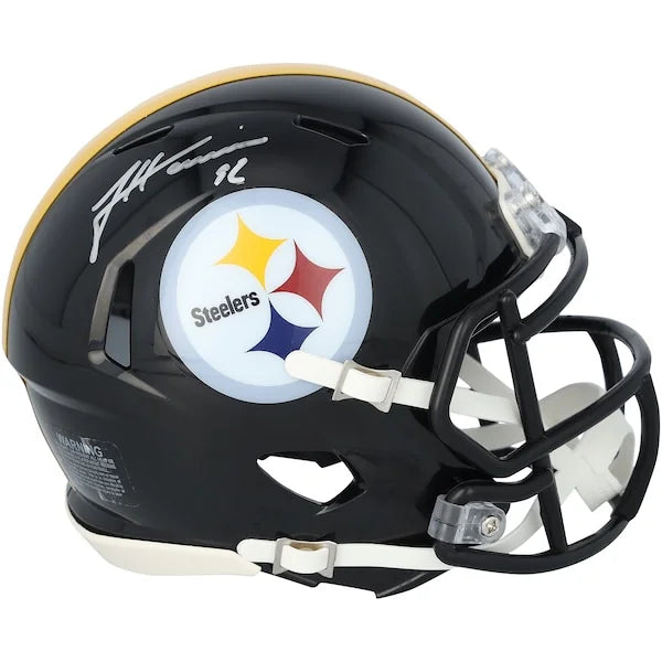 James Harrison Signed Riddell Speed Mini Helmet | Pittsburgh Steelers