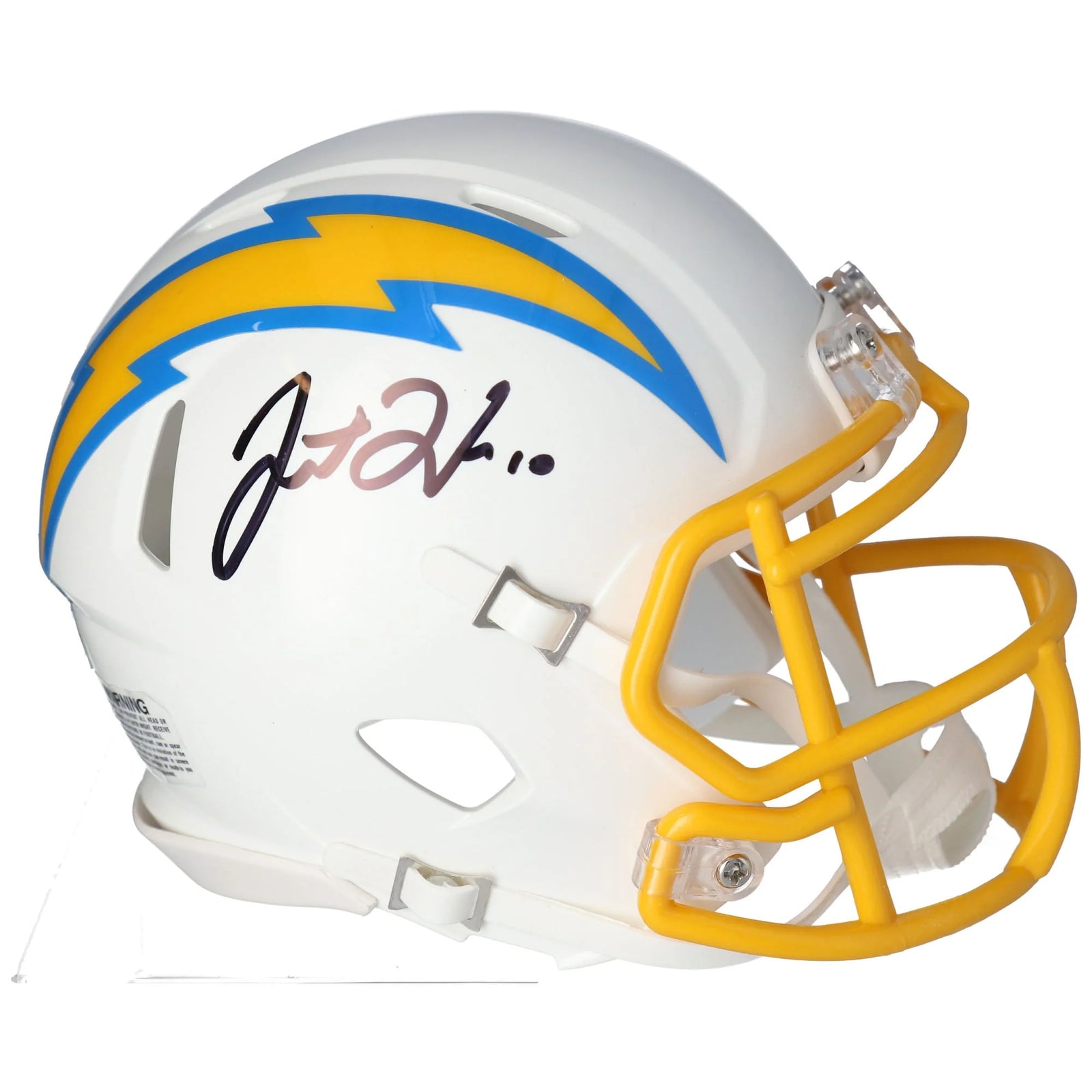 Justin Herbert Signed Chargers Mini Helmet | Authenticated
