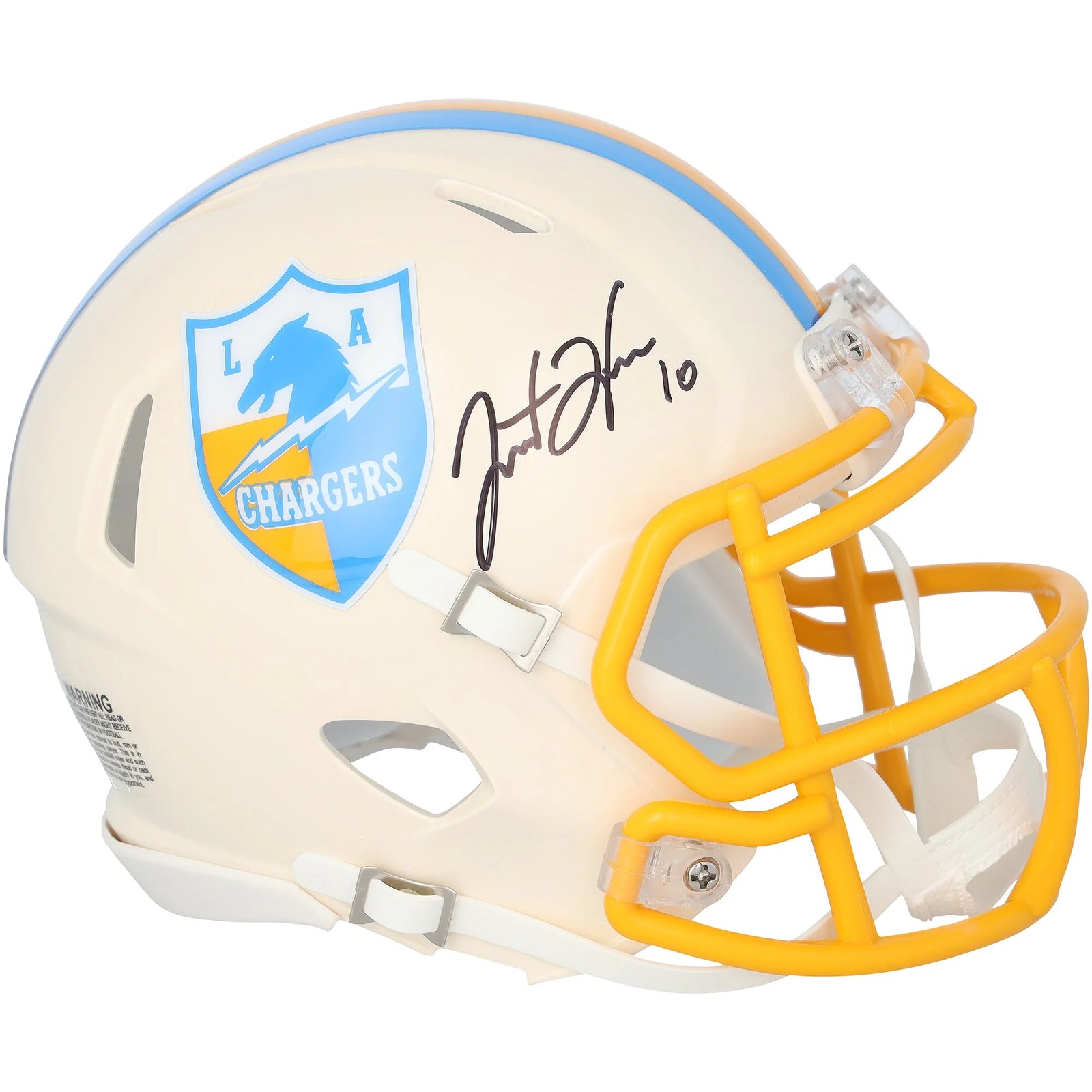 Justin Herbert Signed Chargers Riddell Retro Speed Mini Helmet | Authenticated