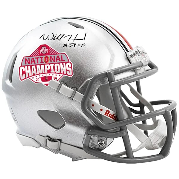 Will Howard Signed Ohio State Buckeyes Mini Helmet | 2024 CFP National Champions