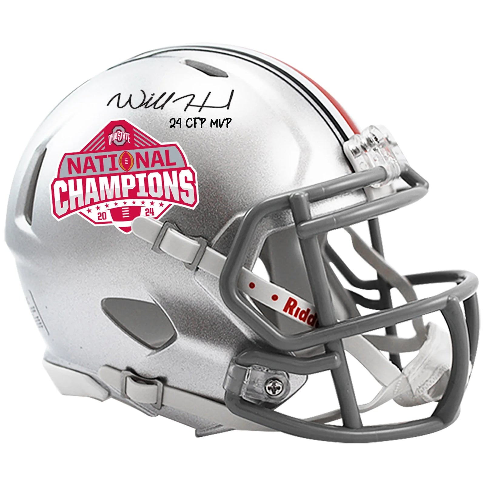 Will Howard Signed Ohio State Buckeyes Mini Helmet | 2024 CFP National Champions