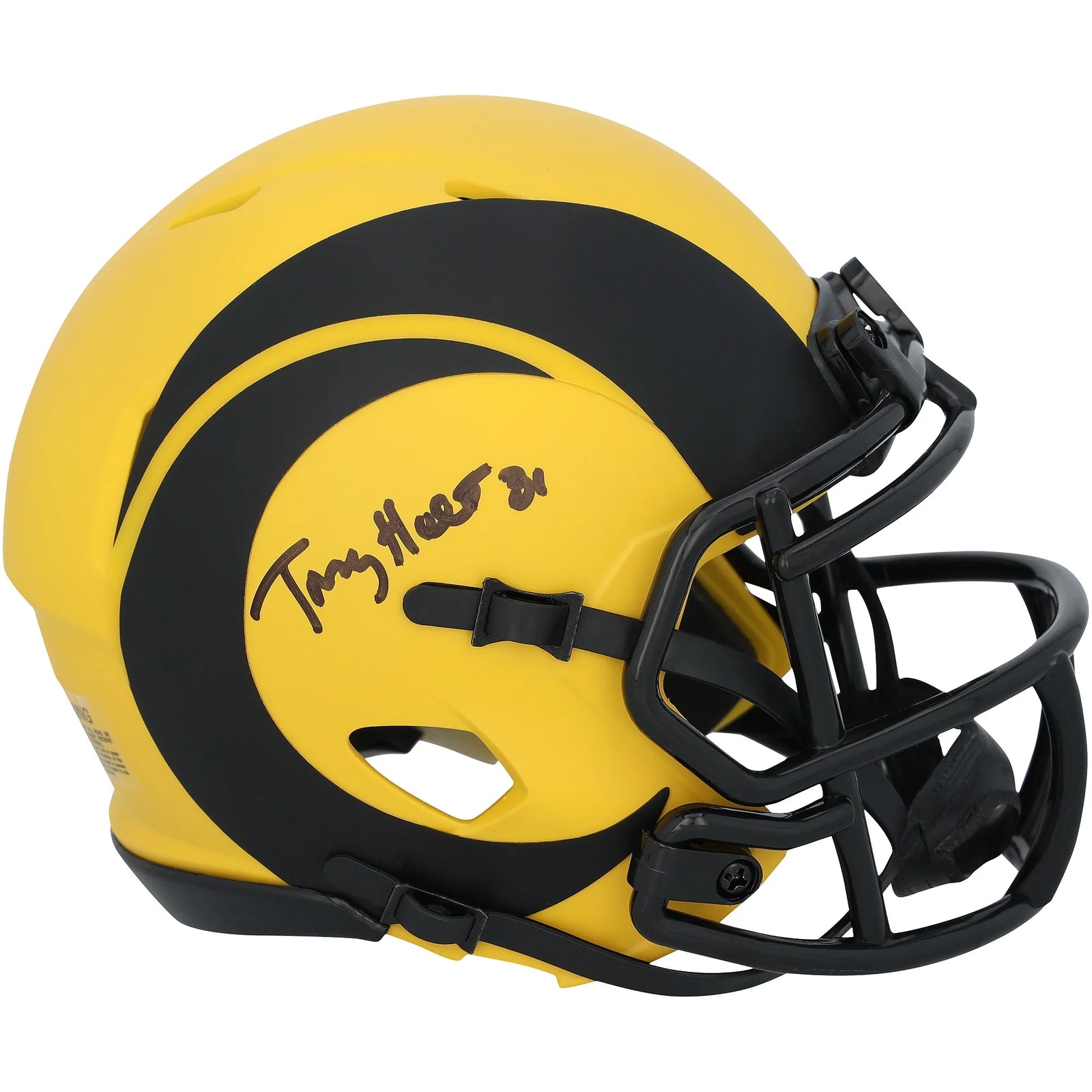 Torry Holt Signed Riddell Rave Speed Mini Helmet | Los Angeles Rams