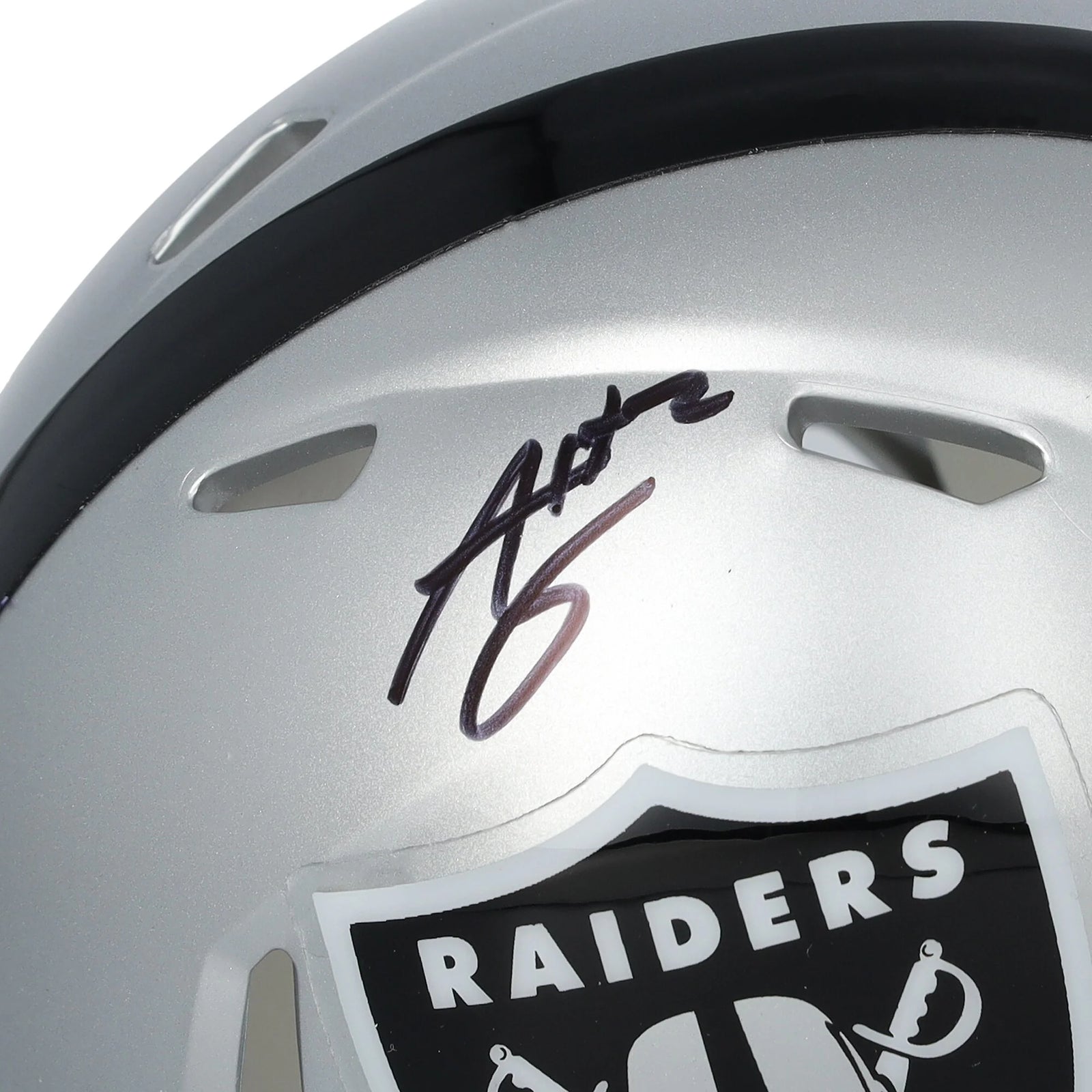 Ashton Jeanty Signed Raiders Riddell Speed Mini Helmet | Authenticated