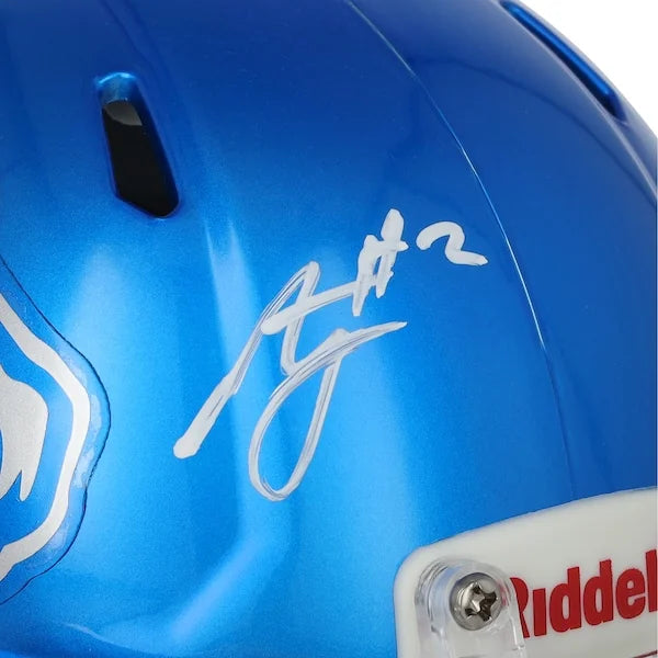 Ashton Jeanty Signed Boise State Broncos Mini Helmet | Authenticated