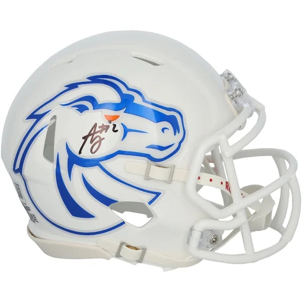 Ashton Jeanty Signed Boise State Broncos Mini Helmet | Authenticated