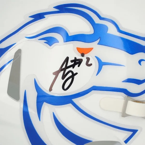Ashton Jeanty Signed Boise State Broncos Mini Helmet | Authenticated