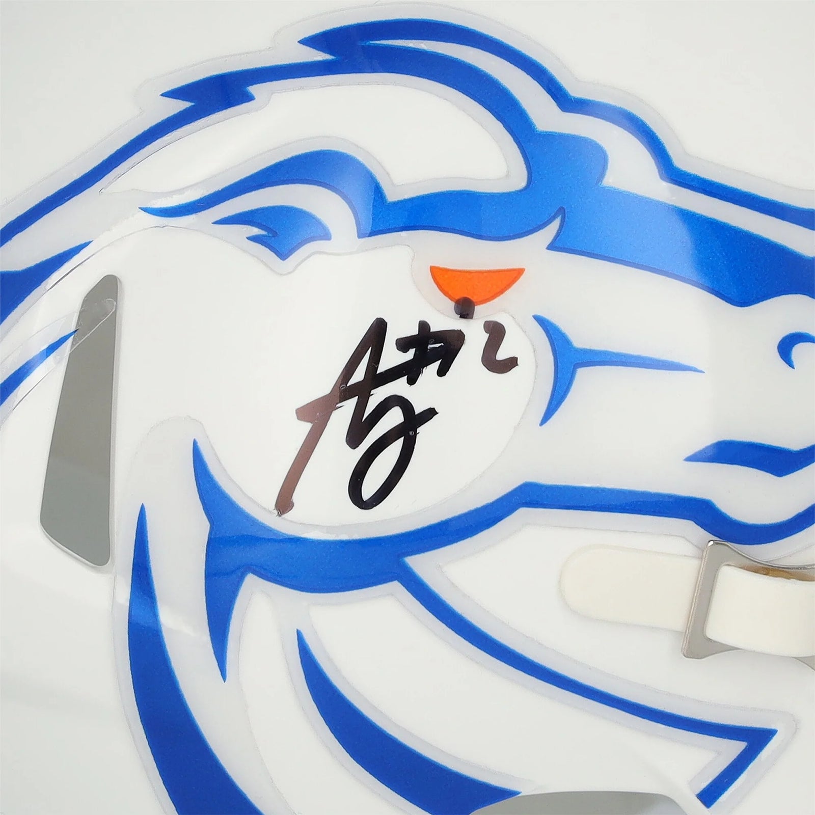 Ashton Jeanty Signed Boise State Broncos Mini Helmet | Authenticated