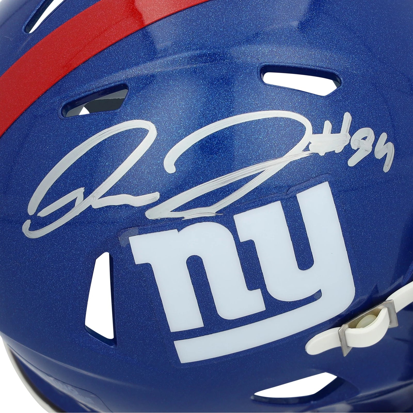 Theo Johnson Signed Riddell Speed Mini Helmet | New York Giants