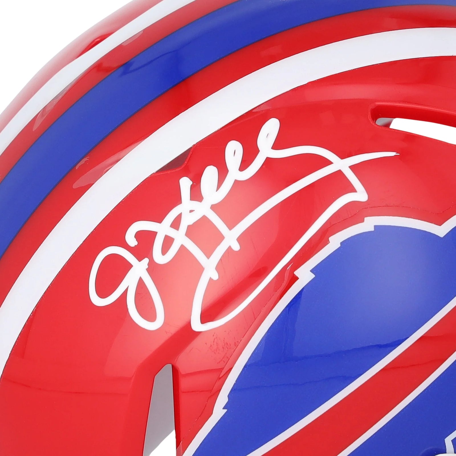 Jim Kelly Signed Buffalo Bills 1987-2001 Throwback Mini Helmet | Authenticated