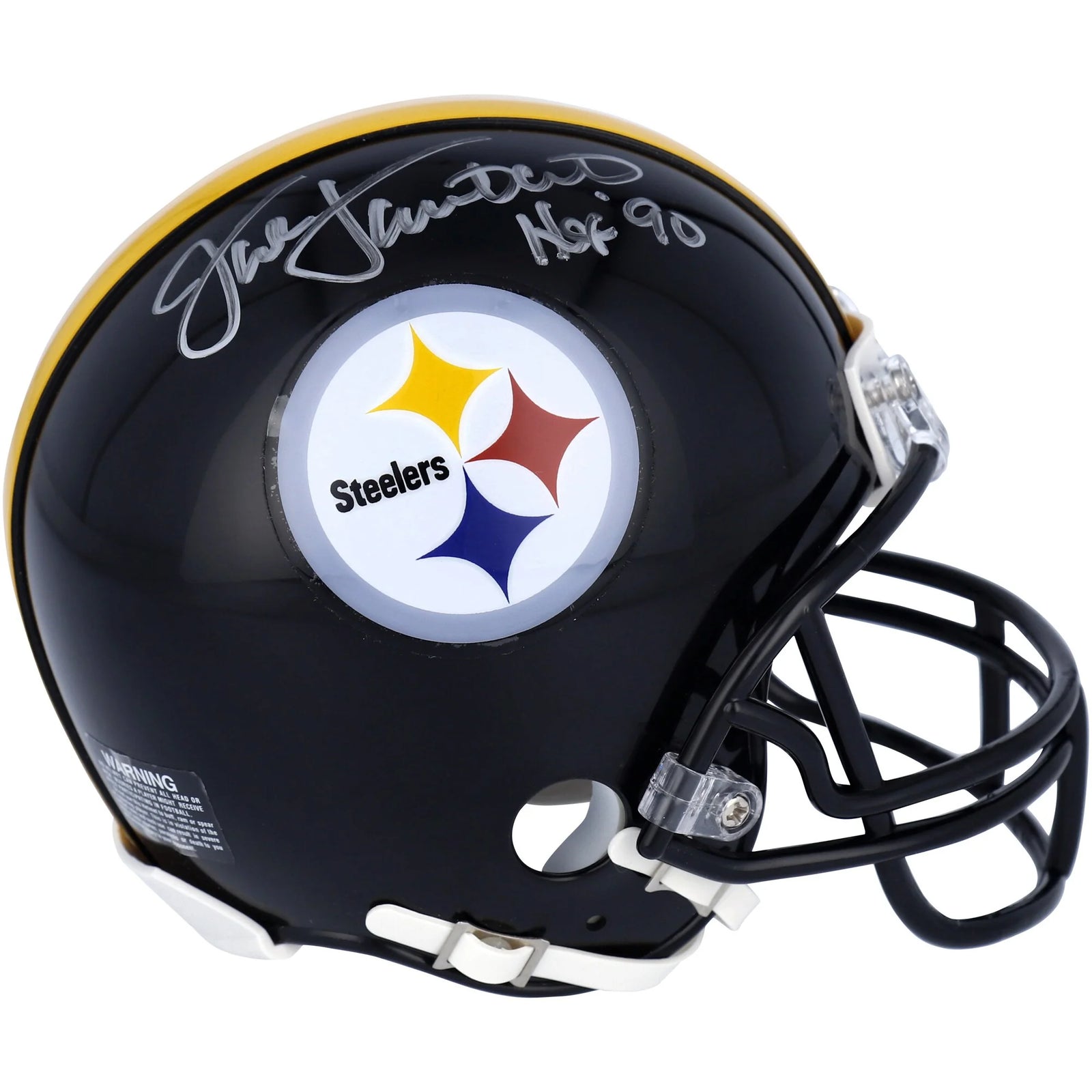 Jack Lambert Signed Riddell Speed Mini Helmet | HOF 90 Inscription