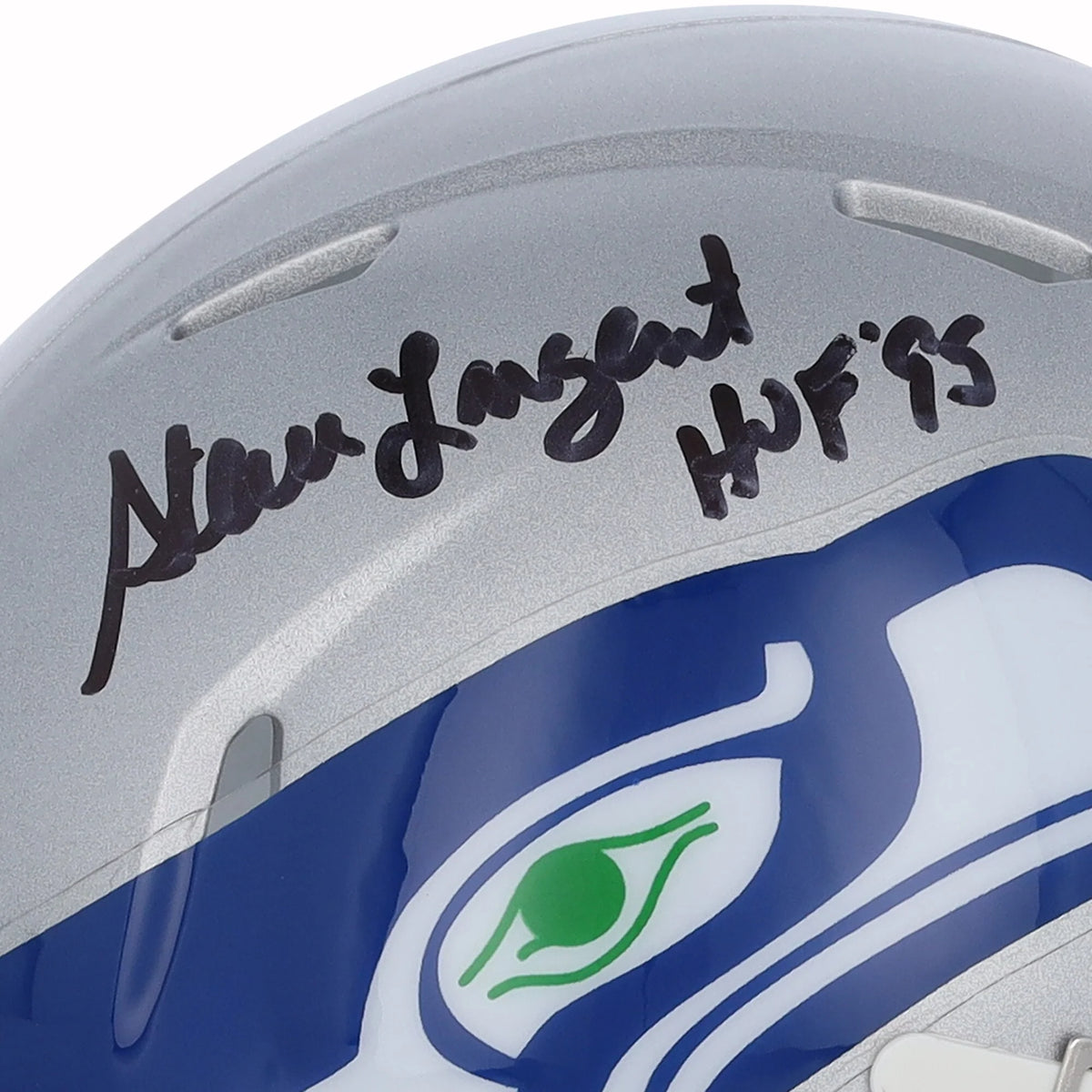 1983-2001 Steve Largent Signed Seahawks Mini Helmet | HOF 95 Inscription