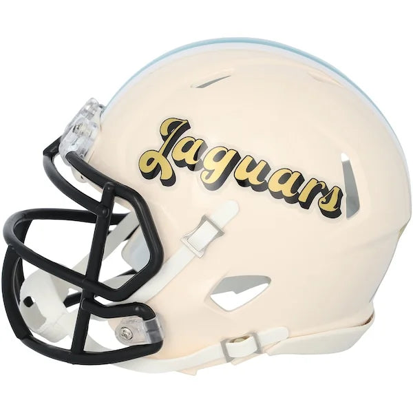 Trevor Lawrence Jacksonville Jaguars Autographed Fanatics Authentic Riddell Retro Speed Mini Helmet - F