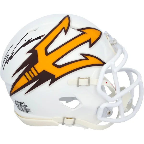 Sam Leavitt Signed Arizona State Sun Devils Mini Helmet | Riddell Speed