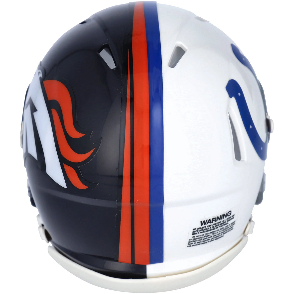 Peyton Manning Signed Colts & Broncos Half & Half Mini Helmet | WMHLTMA0409
