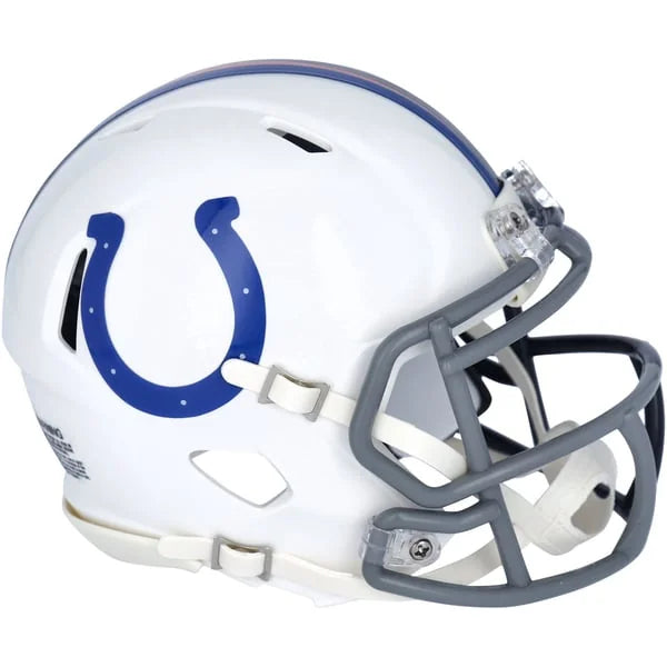 Peyton Manning Signed Colts & Broncos Half & Half Mini Helmet | WMHLTMA0409