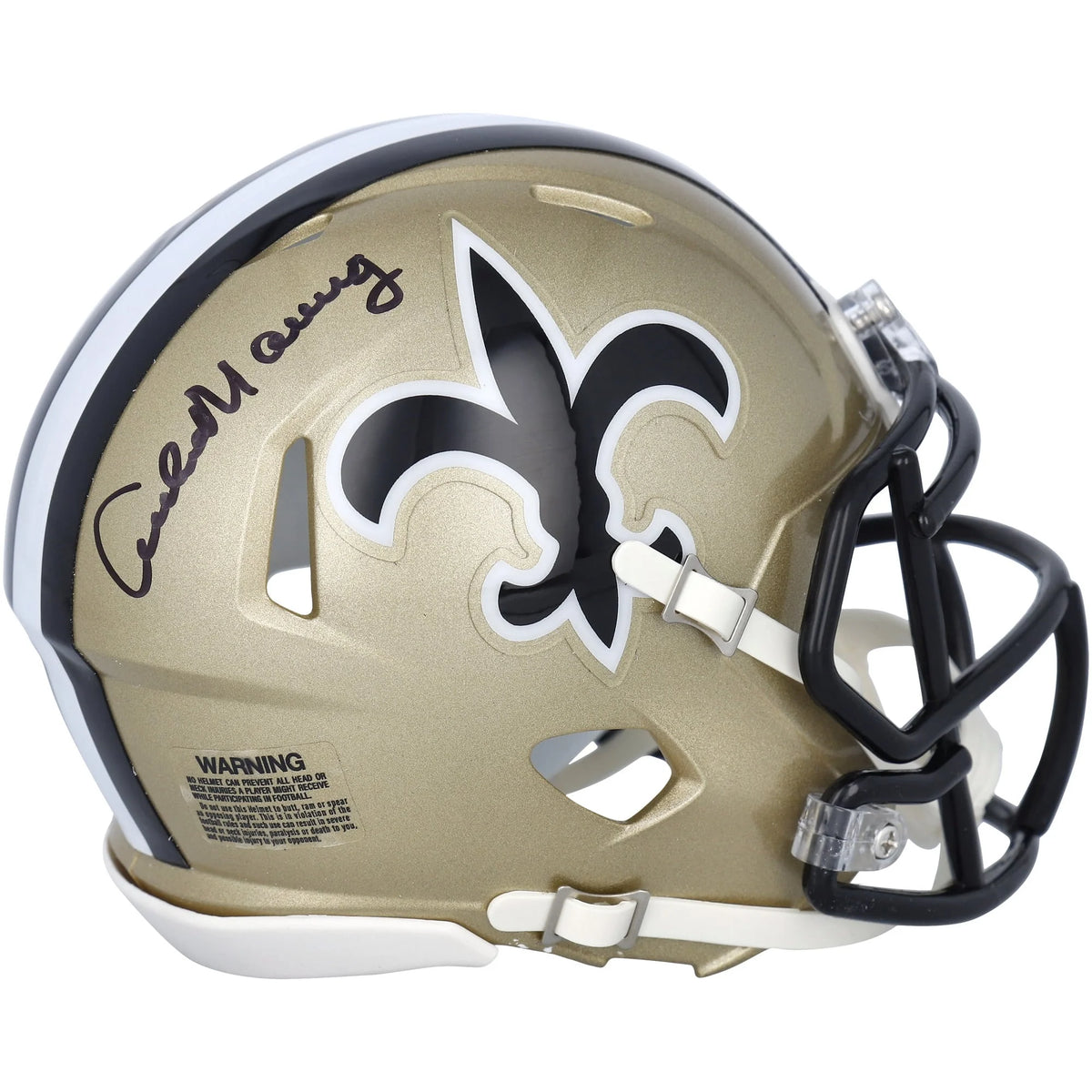 Archie Manning Signed Saints Throwback Mini Helmet | 1976-1999 Logo | WMHLTMA0442