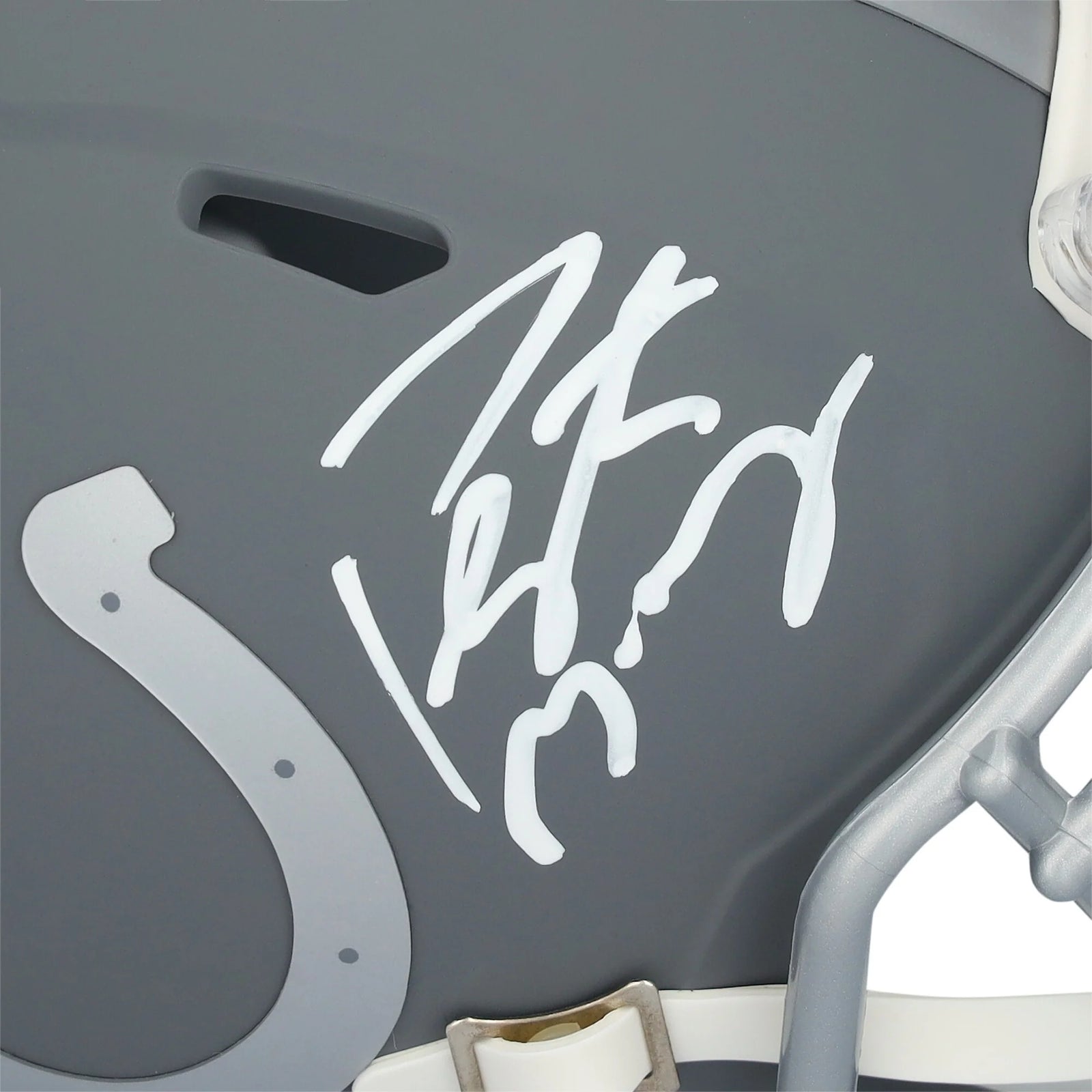 Peyton Manning Signed Riddell Slate Speed Mini Helmet | Indianapolis Colts