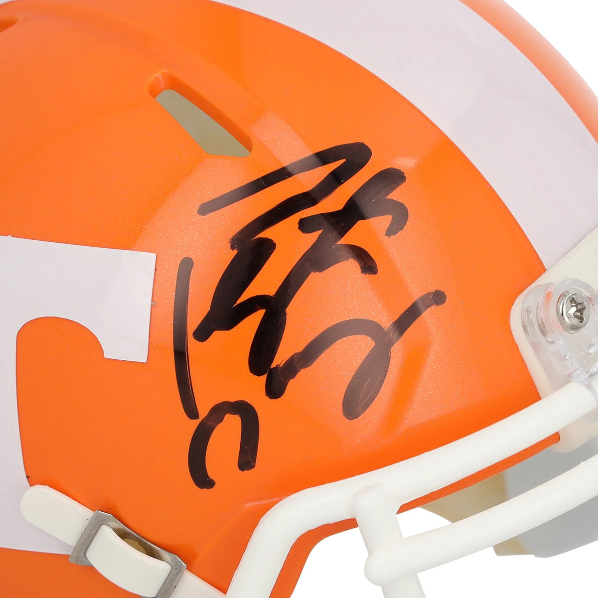 Peyton Manning Signed Tennessee Volunteers Riddell Orange Speed Mini Helmet | WMHLTMA0542