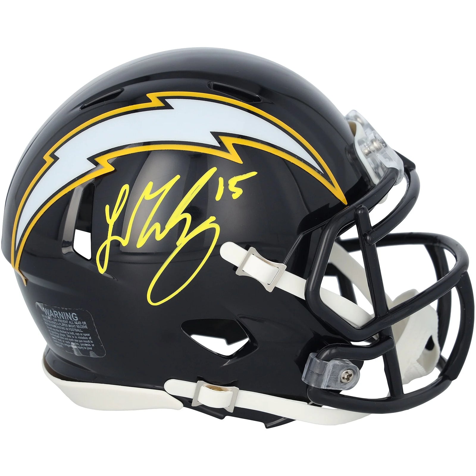 Ladd McConkey Signed Chargers 2025 Alternate Speed Mini Helmet | Authenticated