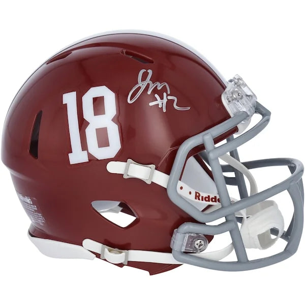 Jalen Milroe Signed Alabama Crimson Tide Mini Helmet | Riddell Speed