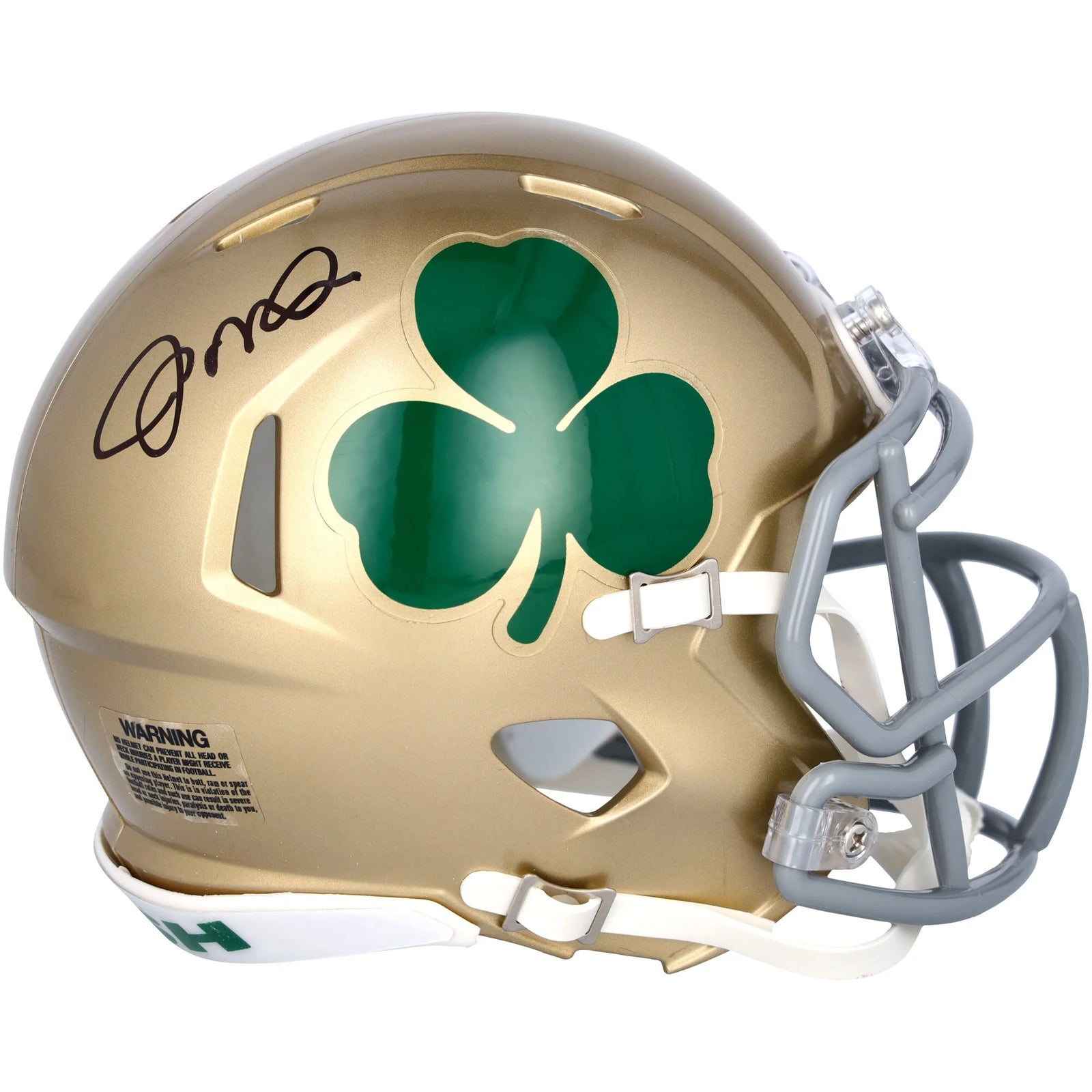 Joe Montana Signed Notre Dame Riddell Mini Helmet | Authenticated