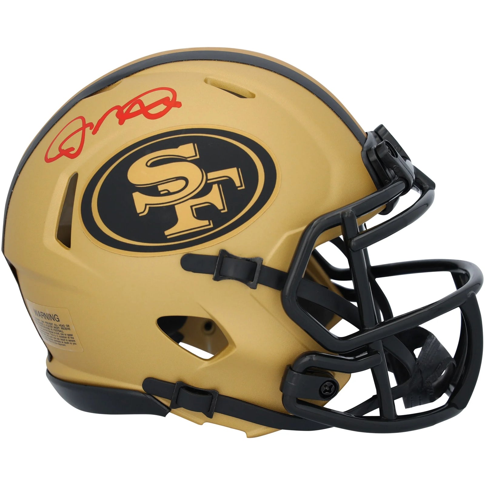 Joe Montana Signed 49ers Riddell Rave Speed Mini Helmet | Authenticated