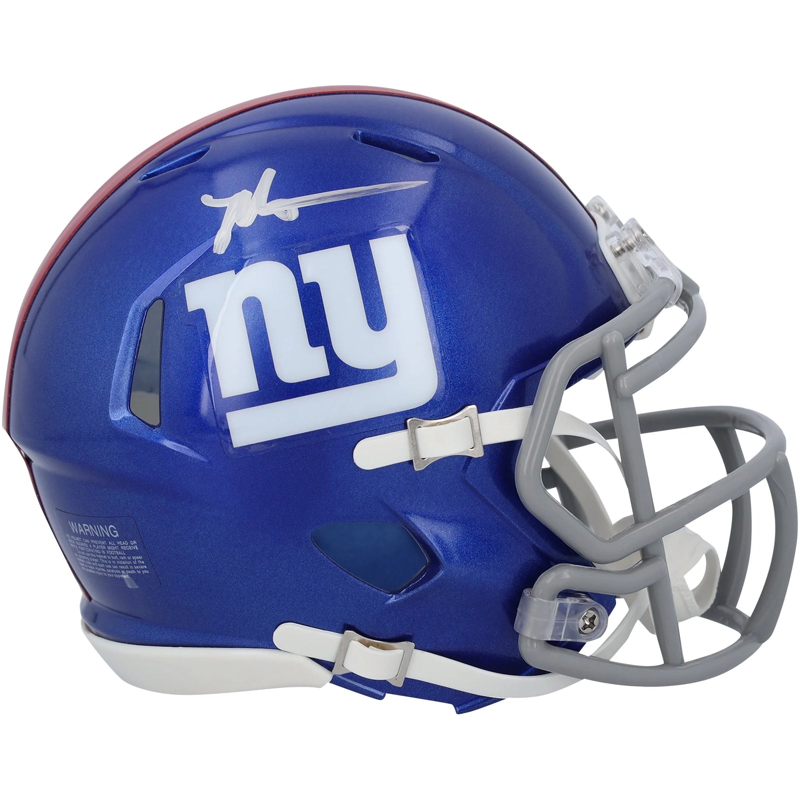 Malik Nabers Signed Riddell Speed Mini Helmet | New York Giants