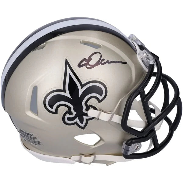 Chris Olave Signed Riddell Slate Speed Mini Helmet | New Orleans Saints | WMHLTOL0014