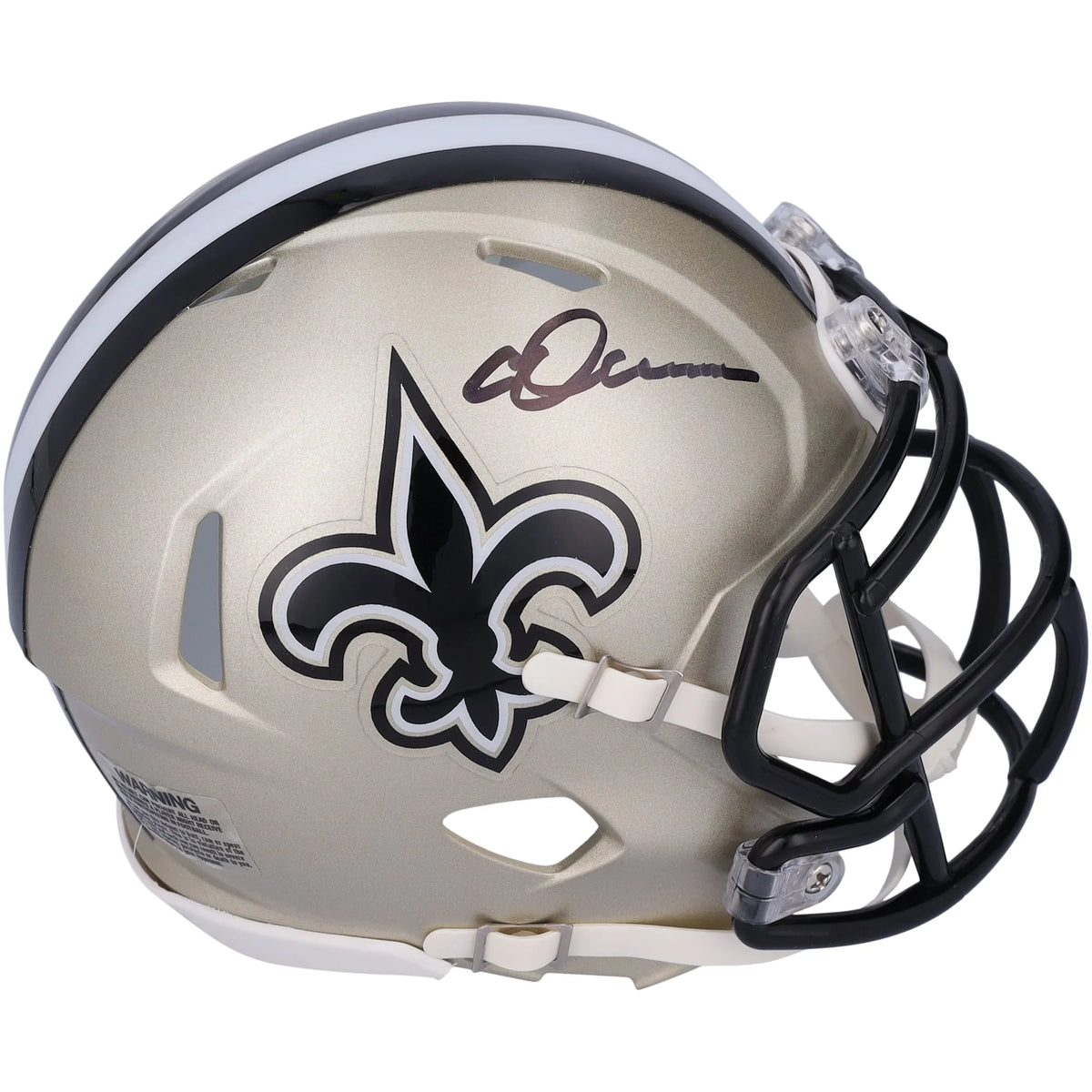 Chris Olave Signed Riddell Slate Speed Mini Helmet | New Orleans Saints | WMHLTOL0014