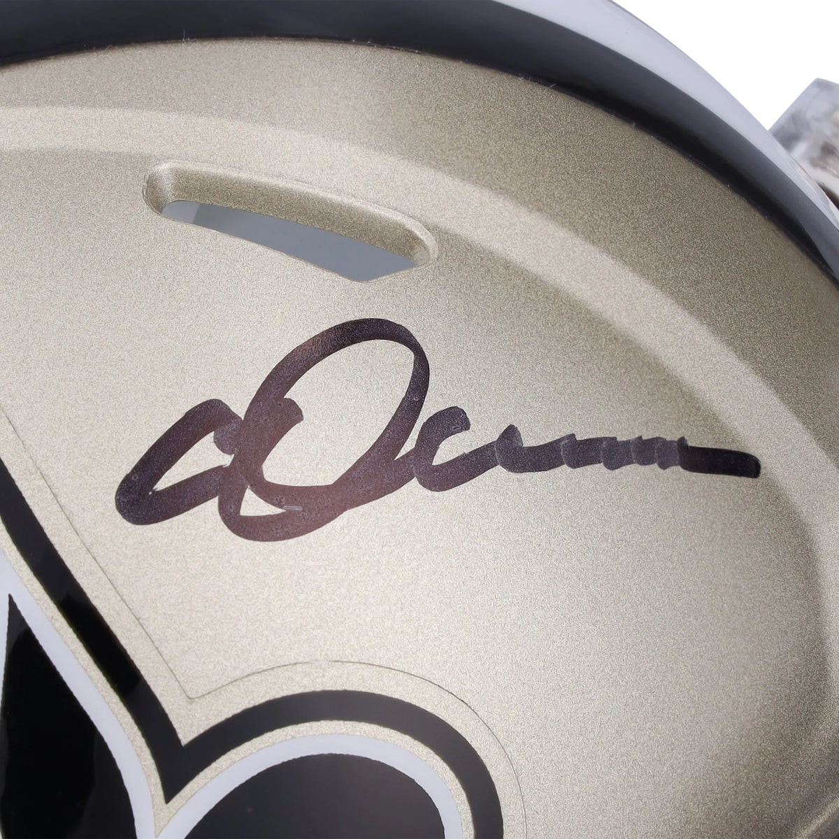 Chris Olave Signed Riddell Slate Speed Mini Helmet | New Orleans Saints | WMHLTOL0014