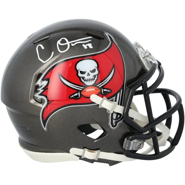 Cade Otton Signed Riddell Speed Mini Helmet | Tampa Bay Buccaneers | WMHLTOT0004