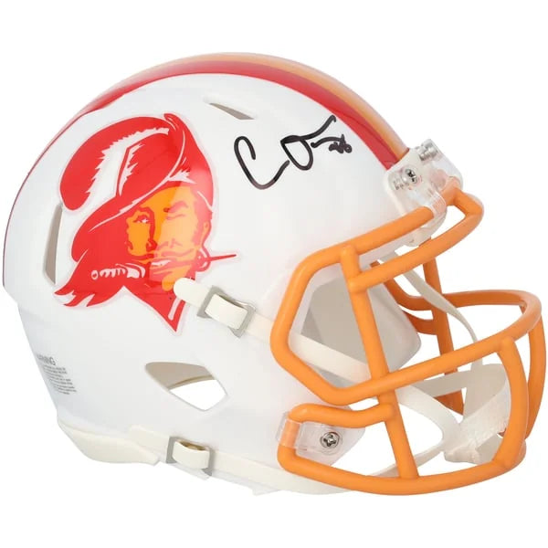 Cade Otton Signed Buccaneers 1976-1996 Throwback Mini Helmet | WMHLTOT0005