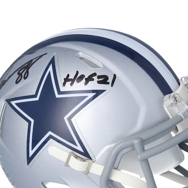 Drew Pearson Signed Cowboys Mini Helmet | HOF 21 Inscription