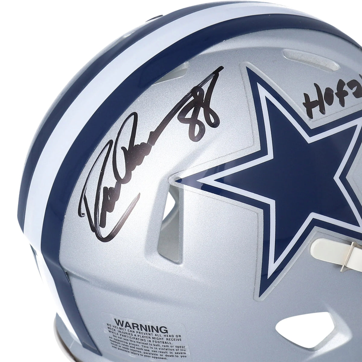 Drew Pearson Signed Cowboys Mini Helmet | HOF 21 Inscription