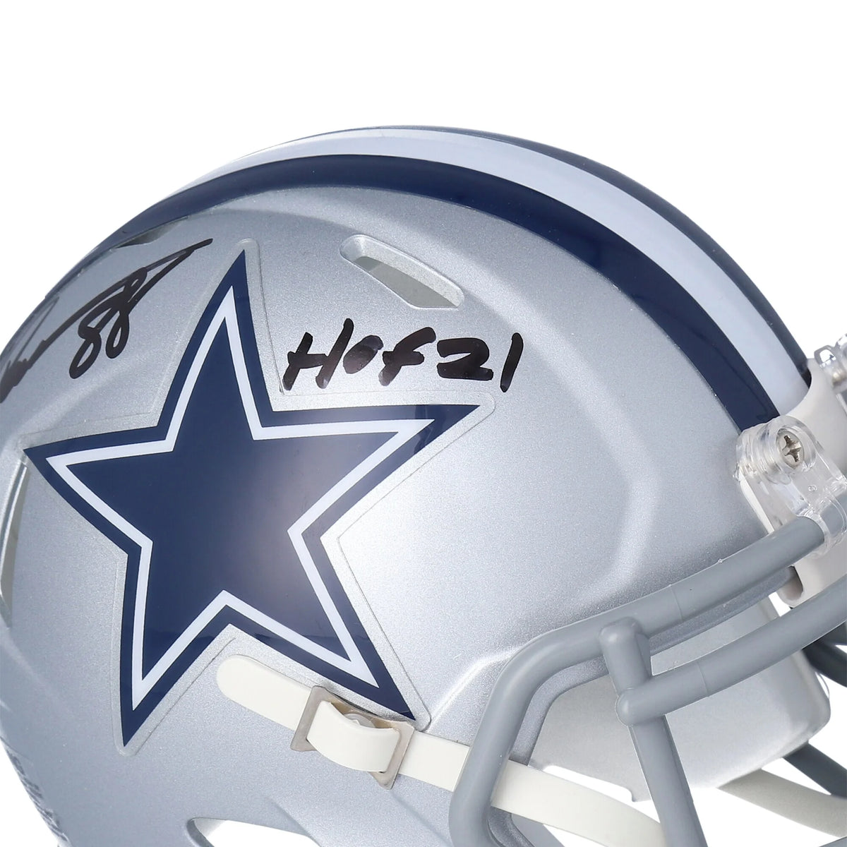 Drew Pearson Signed Cowboys Mini Helmet | HOF 21 Inscription