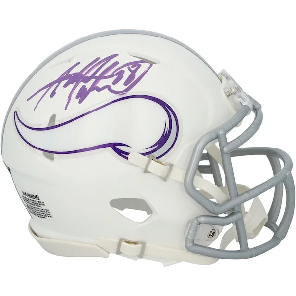 Adrian Peterson Signed Minnesota Vikings Riddell 2024 Mini Helmet | Authenticated