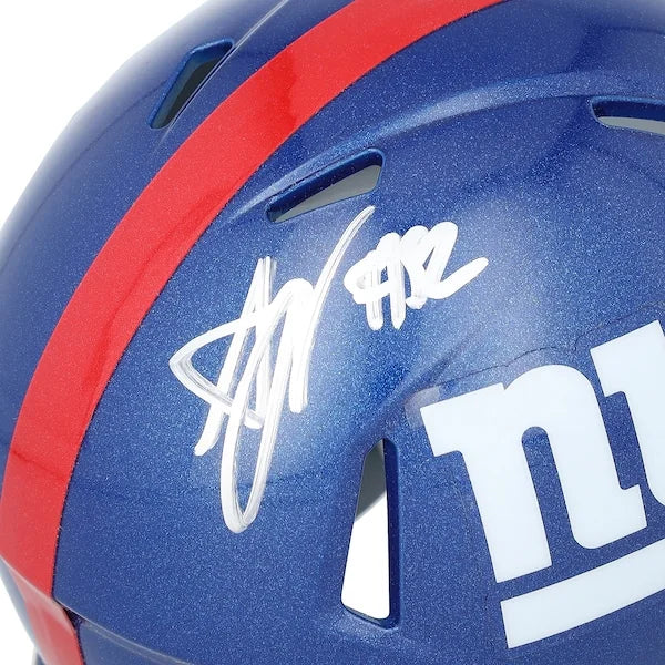 Arvell Reese Signed New York Giants Riddell Mini Helmet | Authenticated