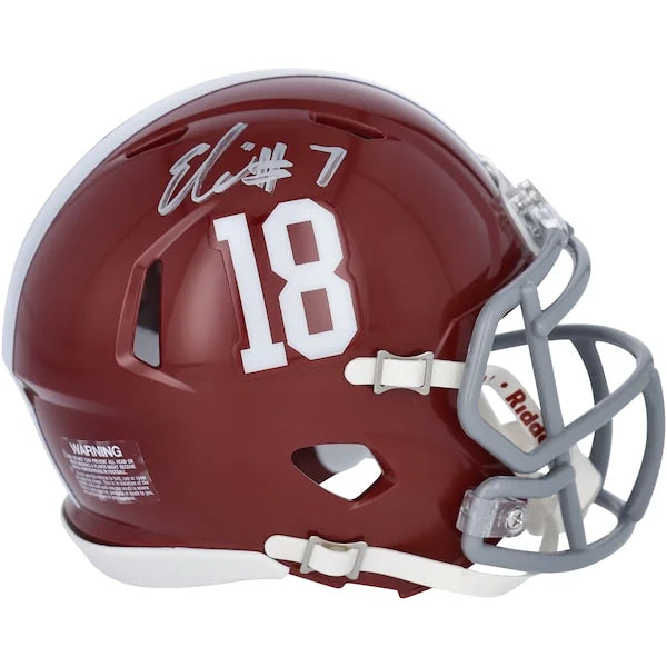 Eli Ricks Signed Alabama Crimson Tide Mini Helmet | Riddell Speed